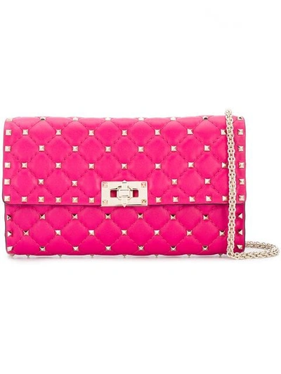 Valentino Garavani Garavni Rockstud Spike Chain Bag In Pink