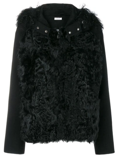 P.a.r.o.s.h . Textured Fur Jacket - Black