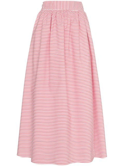 Mara Hoffman Katrine Cabana-stripe Skirt In White