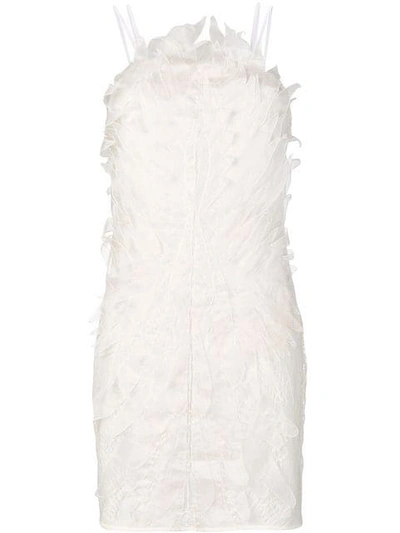 Yes Master Embroidered Night Dress - White