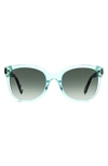 Kate Spade Gweniths 53mm Gradient Square Sunglasses In Teal / Green Shaded