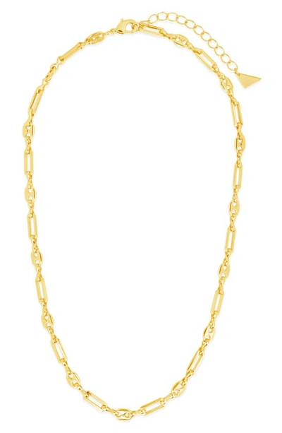 Sterling Forever Fiora Chain Necklace In Gold