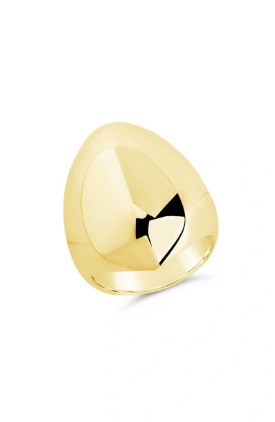 Sterling Forever Solara Statement Ring In Gold