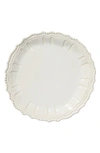 Vietri Incanto Stone Baroque Platter In White