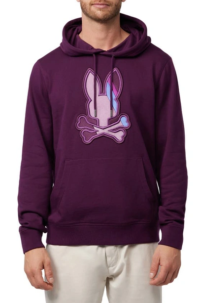 Psycho Bunny Apple Valley Hoodie In Potent Purple