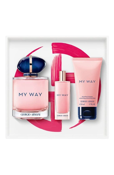 Armani Beauty My Way Eau De Parfum Set In Pink