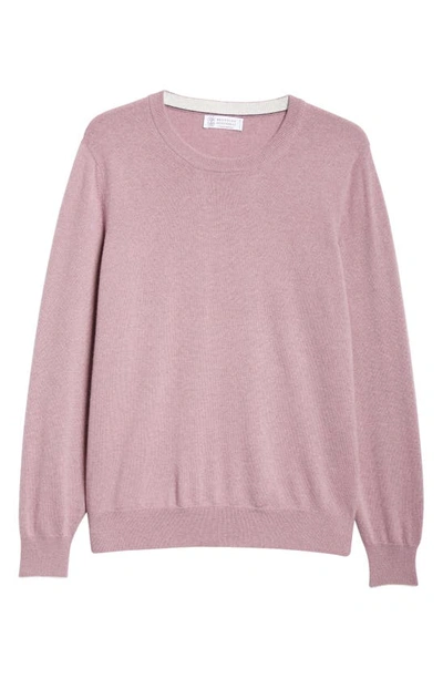 Brunello Cucinelli Cashmere Sweater In Czn50 Mauve