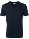 James Perse V-neck T-shirt In Blue