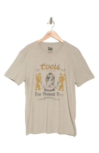 Lucky Brand Coors Banquet Graphic T-shirt In Flint Grey