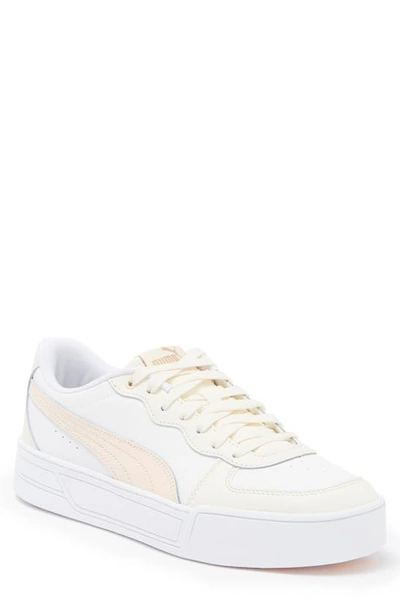 Puma Skye Sneaker In  White-rosebay-almond