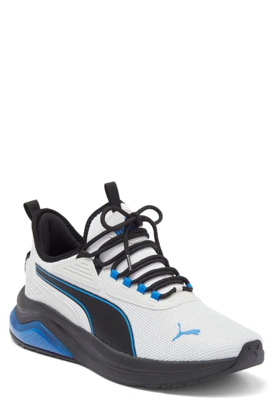 Puma Amplifier Sneaker In Cool Light Gray-black-royal
