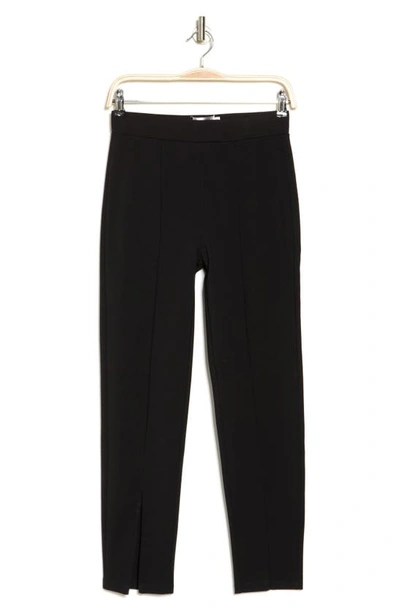 Patrizia Luca Slit Front Ankle Pants In Black