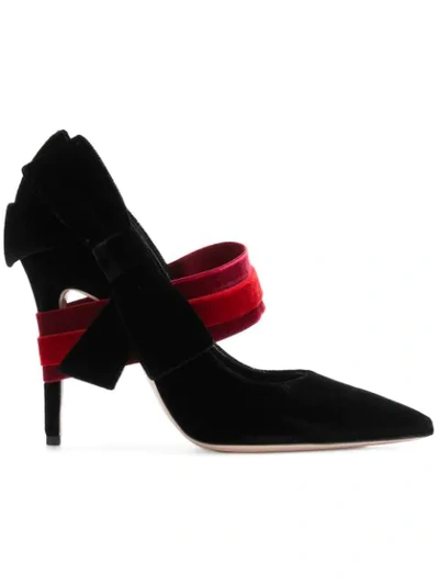 Fausto Puglisi Pointed Toe Pumps In Black