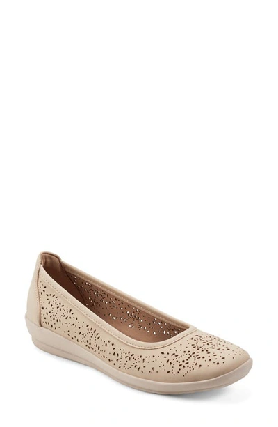 Easy Spirit Alessia Flat In Medium Natural - Manmade