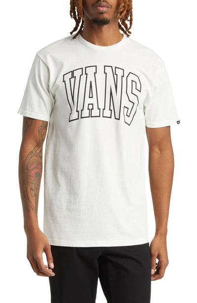 Vans Logo Cotton Graphic T-shirt In Marshmallow