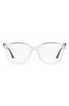 Ray Ban 54mm Square Optical Glasses In Transparent