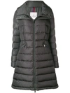 Moncler Down Filled Mid-length Hooded Coat - Grey