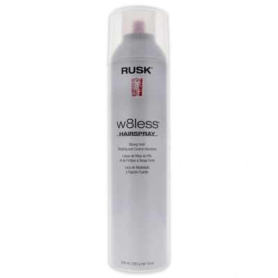 Rusk W8less Strong Hold Shaping And Control Hairspray By  For Unisex - 10 oz Hair Spray