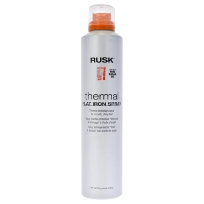 Rusk Thermal Flat Iron Spray By  For Unisex - 8.8 oz Hairspray In White