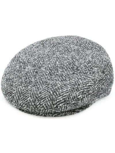 Isabel Marant Gabor Herringbone Wool Cap In Grey