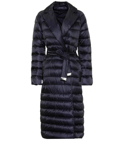 Max Mara Noveco Down Coat In Blue