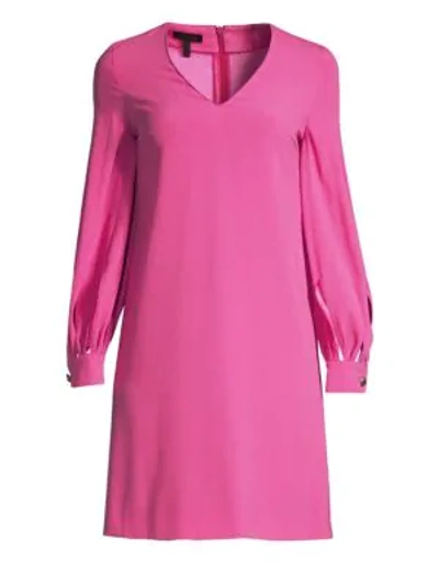 Escada Cut-out Blouse Dress In Pink