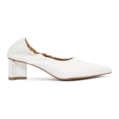 Clergerie White Solal Heels In 133 White