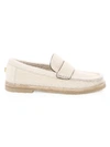 Stuart Weitzman Bromley Dyed Shearling Loafers In Cream