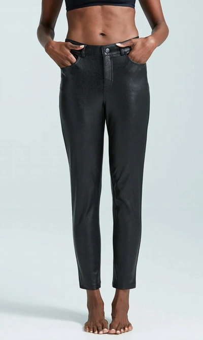 Commando Faux Leather Five Pocket Pant In Black
