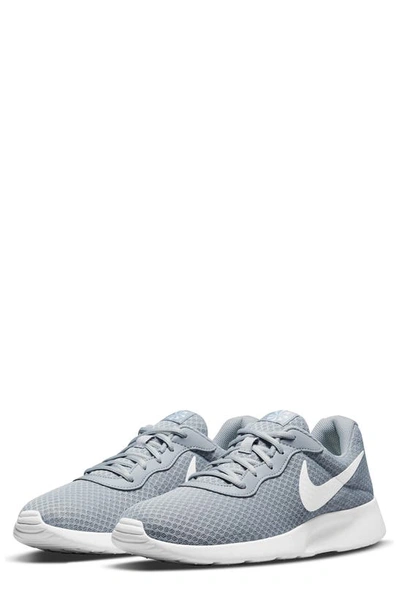 Nike Tanjun Athletic Sneaker In Wolf Grey/white