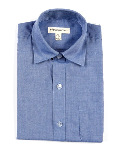 Appaman Standard Solid Long-sleeve Shirt In Blue