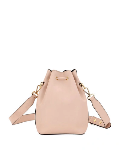 Fendi Mon Tresor Grande Calf Leather Bucket Bag In Light Pink