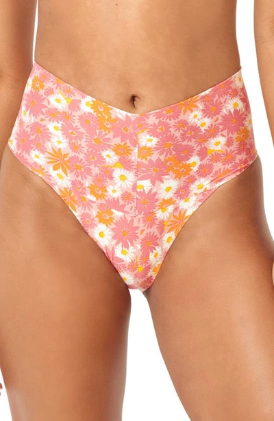 L*space Fused Ry High Waist Bikini Bottoms In When In Bloom