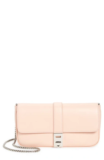 Ferragamo Mini Calfskin Leather Crossbody Bag In Nylund Pink