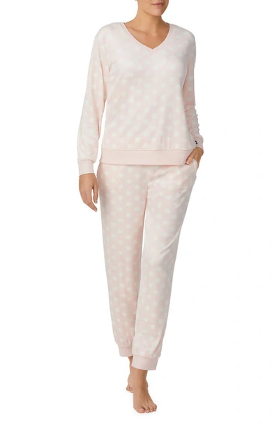 Kate Spade Print Pajamas In Blush Dot