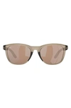 Costa Del Mar Aleta 54mm Mirrored Polarized Round Sunglasses In Crystal Beige