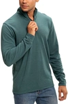 Threads 4 Thought Kace Quarter Zip Pullover In Heather Sea Dragon