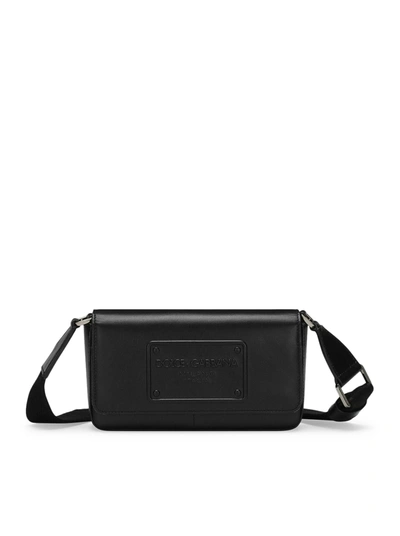 Dolce & Gabbana Calfskin Mini Bag In Black