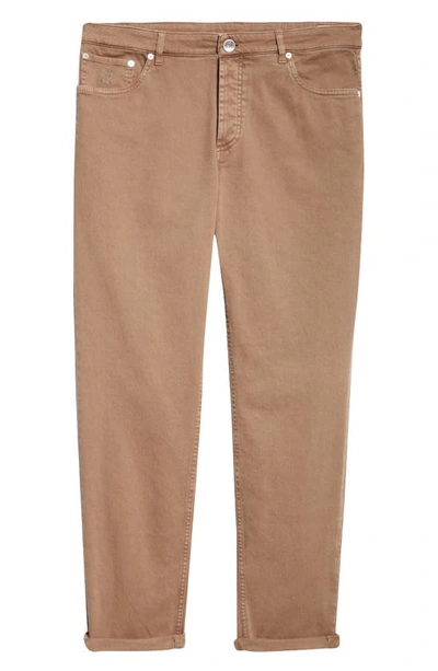 Brunello Cucinelli Straight Leg Jeans In C7403 Brown