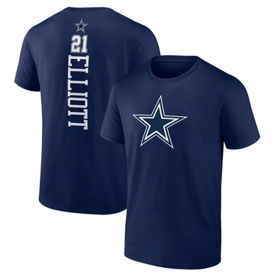 Fanatics Branded Ezekiel Elliott Navy Dallas Cowboys Playmaker T-shirt