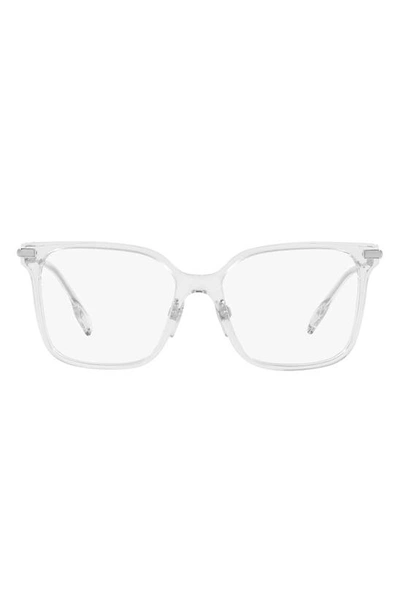 Burberry Elizabeth 54mm Square Optical Glasses In Clear