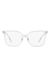Burberry Elizabeth 52mm Square Optical Glasses In Clear