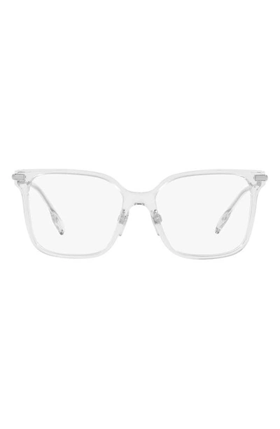 Burberry Elizabeth 52mm Square Optical Glasses In Clear