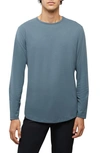 Cuts Ao Curved Hem Long Sleeve T-shirt In Petrol