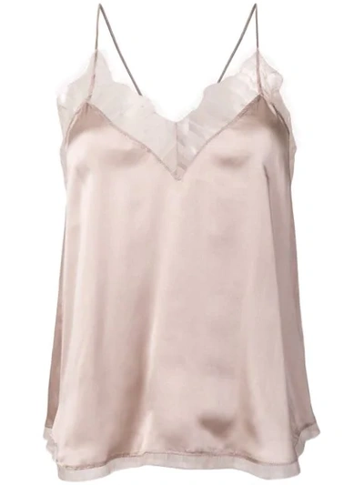 Iro Sheer Panel Top - Neutrals In Neutrals