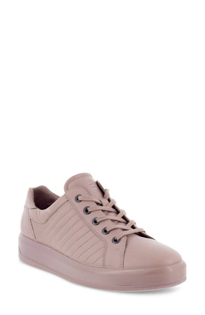 Ecco Soft 9 Quilted Leather Sneaker In Woodrose