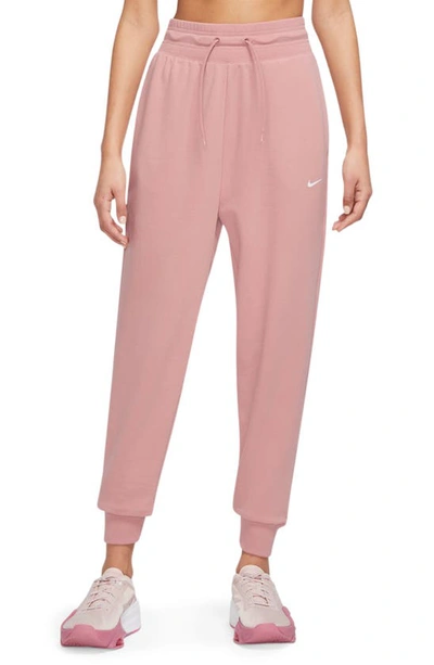 Nike Dri-fit One Joggers In Red Stardust/ White