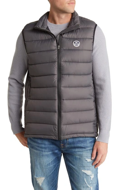 North Sails Water Resistant Padded Vest In Lead