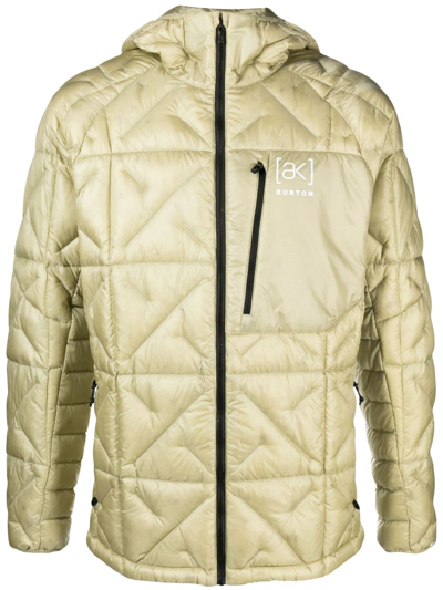 Burton Ak Neutral Baker Hooded Padded Jacket In Neutrals