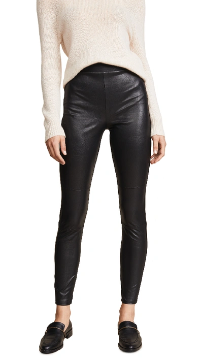 Splendid Downtown Faux Leather Leggings In Black